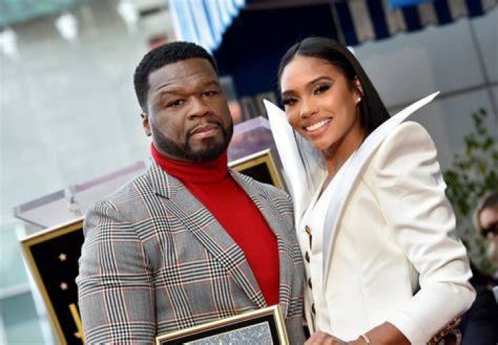 50 Cent and Jamira Haines attend rapper's Haute Living event in NYC