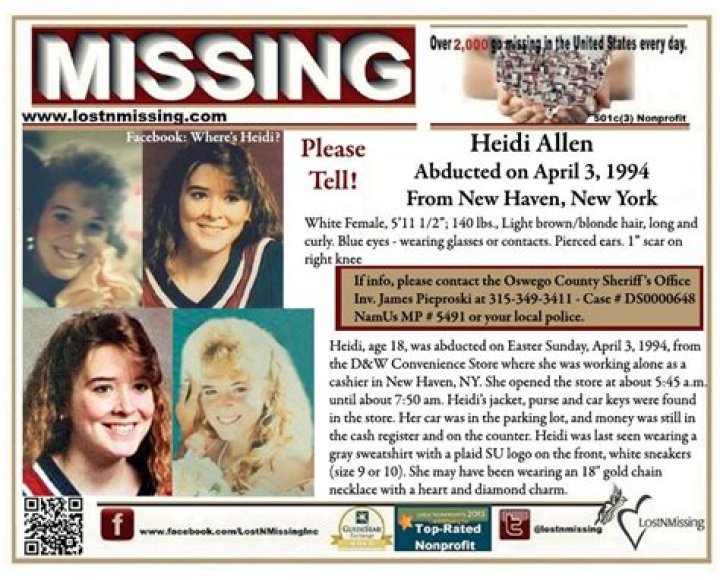 Heidi Allen Missing Case of 1994 Has Turn In The Investigation