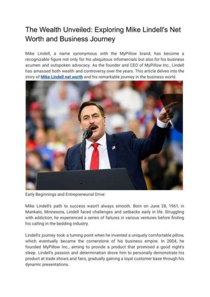 PPT The Wealth Unveiled_ Exploring Mike Lindell's Net Worth and
